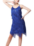 Women's Sexy Sequins Latin Dance Dress 1920s Gatsby Cocktail Ballroom