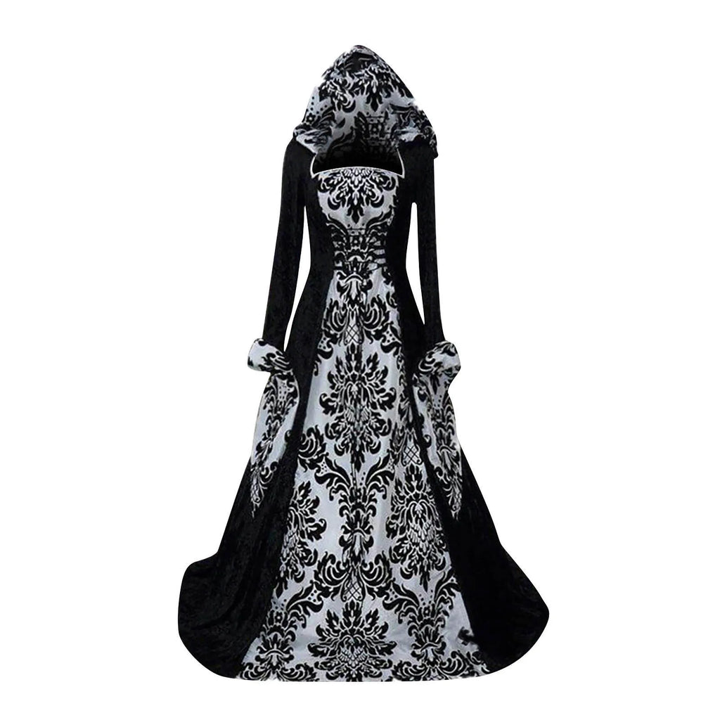 Costume Wicca Witch Medieval Dress Women Adult Plus Size Scary