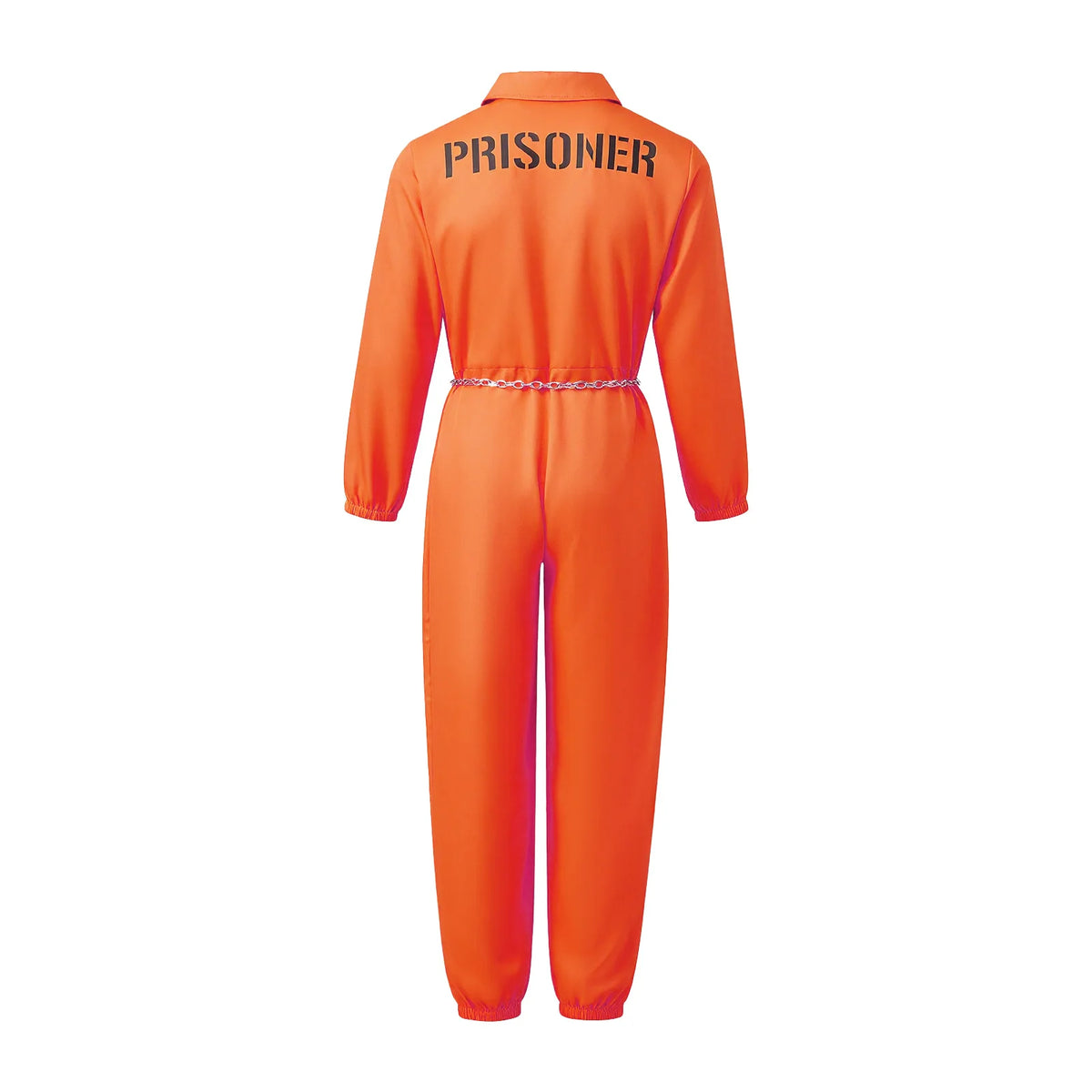 Halloween Mens Orange Prisoner Costume Jail Costumes Long Sleeve