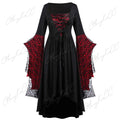 Vintage Halloween Cosplay Costume Witch Vampire Gothic Dress Ghost