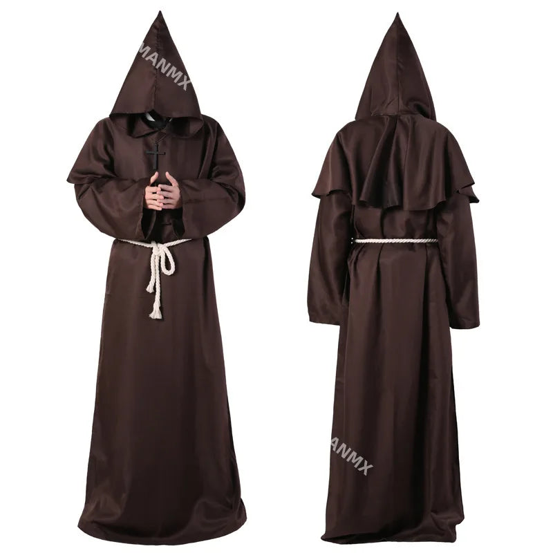 Halloween Men Medieval Monk Robes Monk Costumes Wizard Costumes