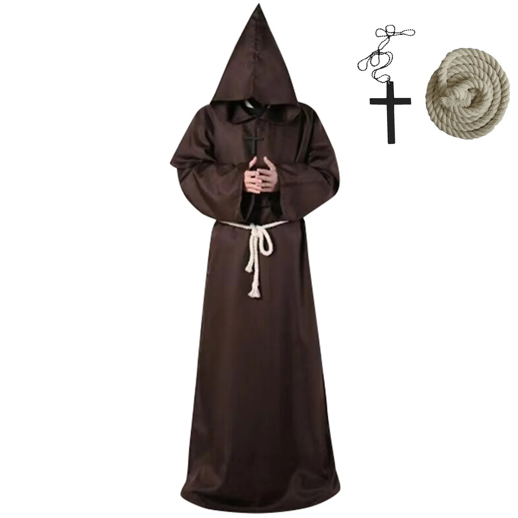 Monk Clothing Ancient Costume Medieval Monk Robe Wizard Clothing