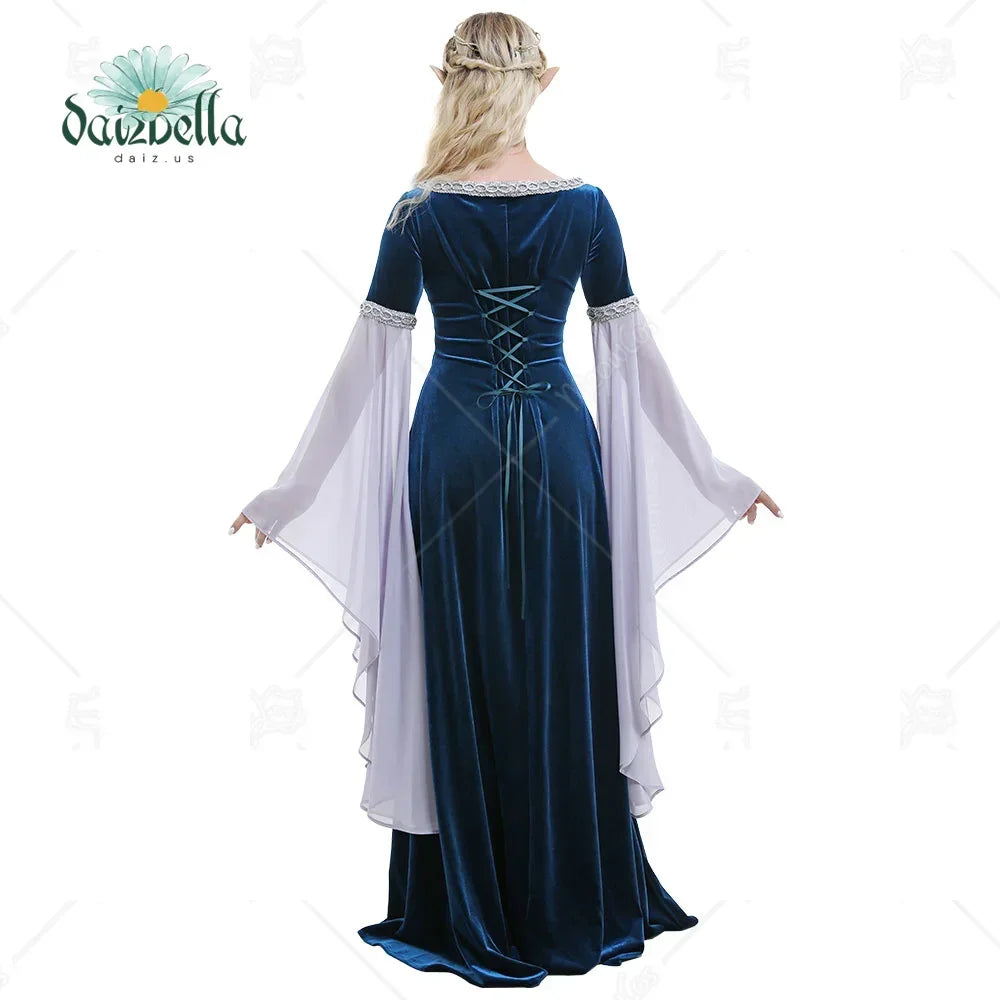 Halloween Medieval Cosplay Costume Handmade Historical Dress Retro