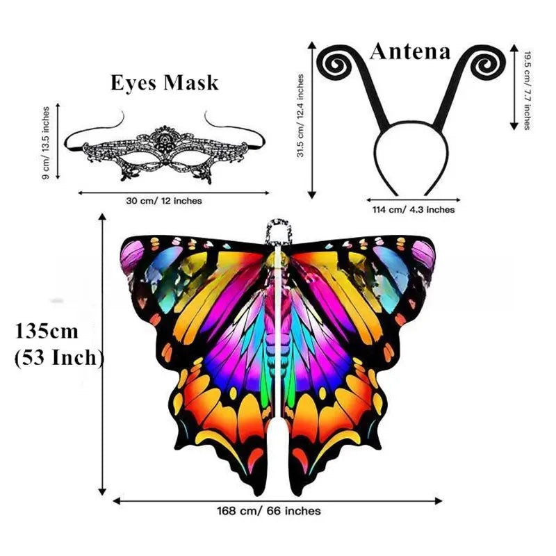 Butterfly Wings Costume Adults Halloween Butterfly Costume For Fairy