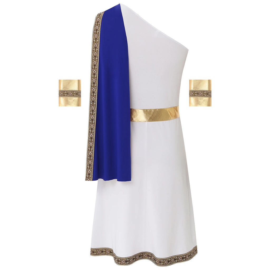 Mens Ancient Greek God Gladiator King Roman Pharaoh Cosplay Costumes