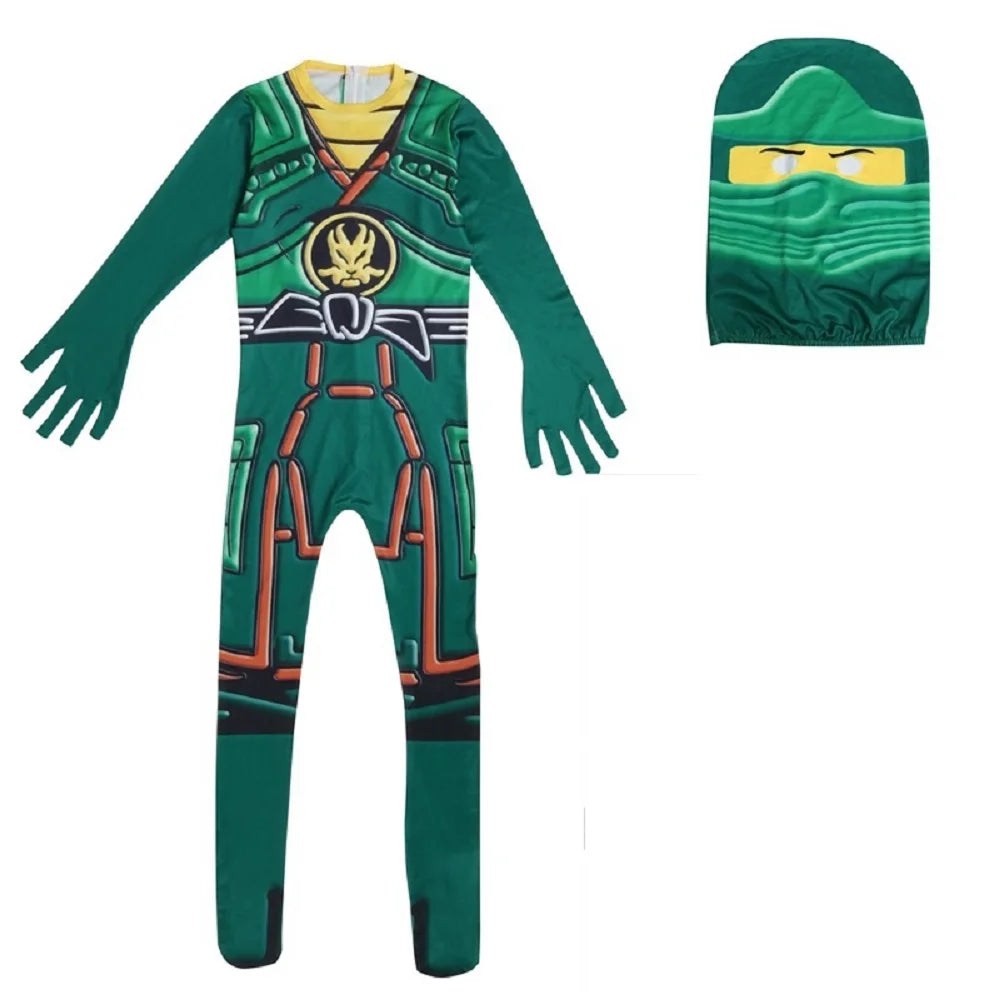 Ninja Cosplay Costume Jumpsuit Set Halloween Christmas Advanced
