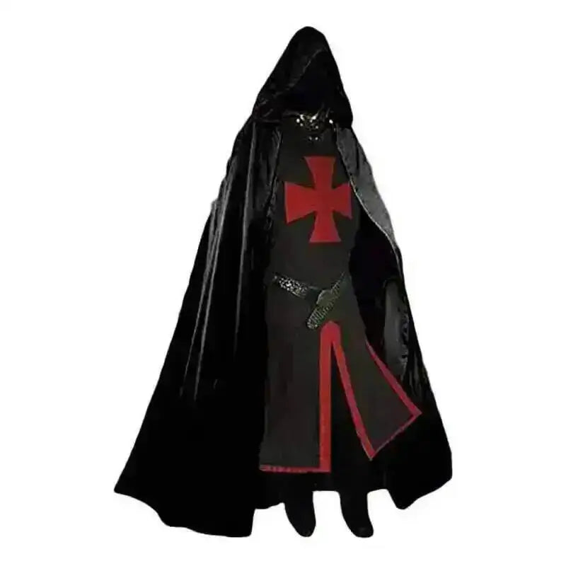 Medieval S-4xl Crusader Mens Knights Templar Tunic Cosplay Costumes