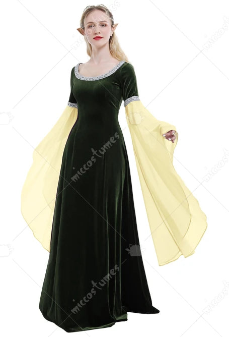Halloween Medieval Cosplay Costume Handmade Historical Dress Retro