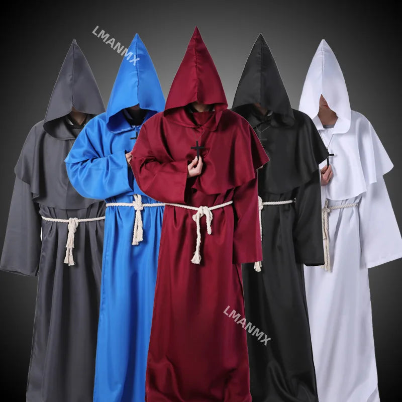 Halloween Men Medieval Monk Robes Monk Costumes Wizard Costumes