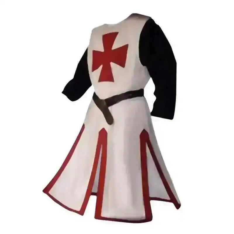 Medieval S-4xl Crusader Mens Knights Templar Tunic Cosplay Costumes