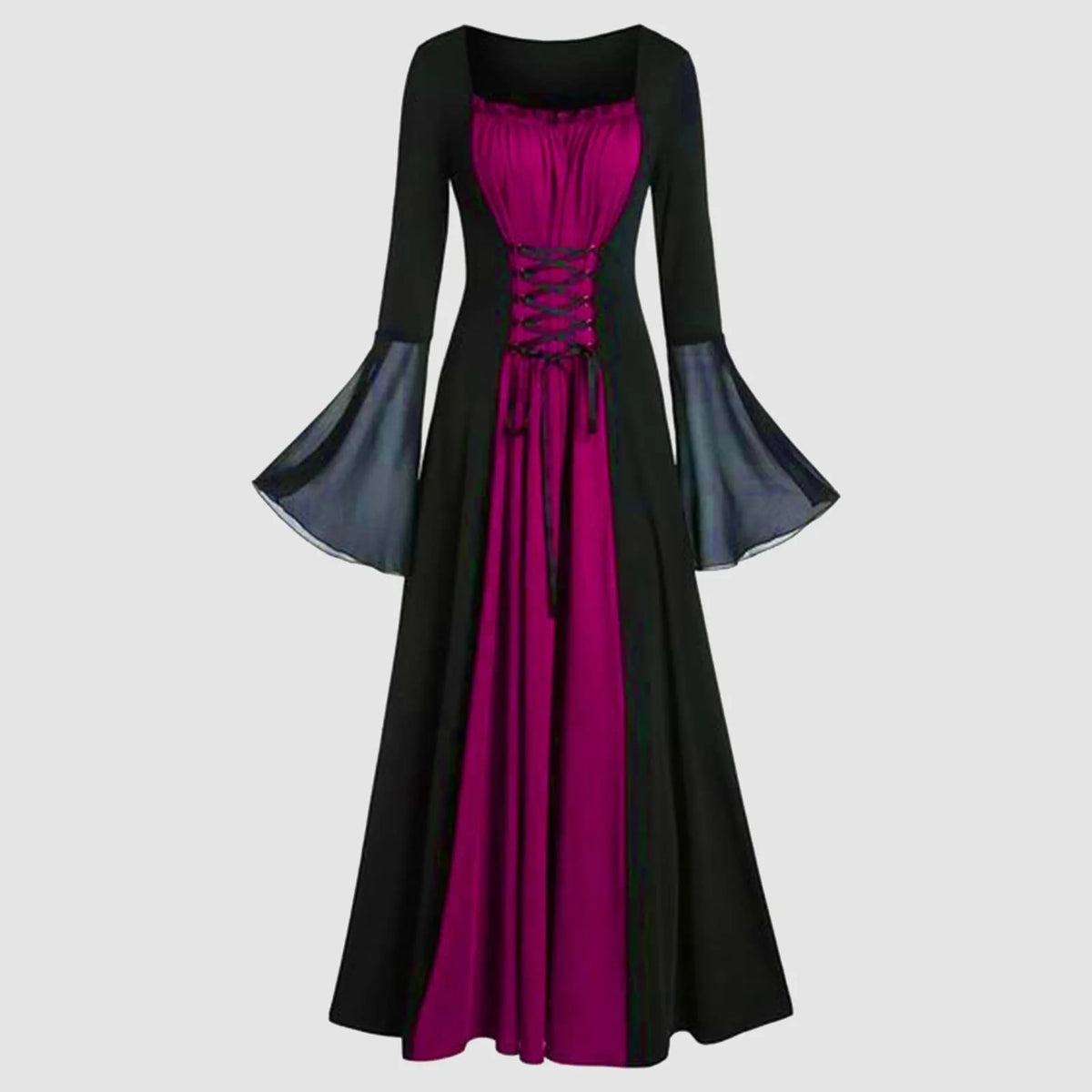 Halloween Medieval Renaissance Vampire Dress For Women Vintage