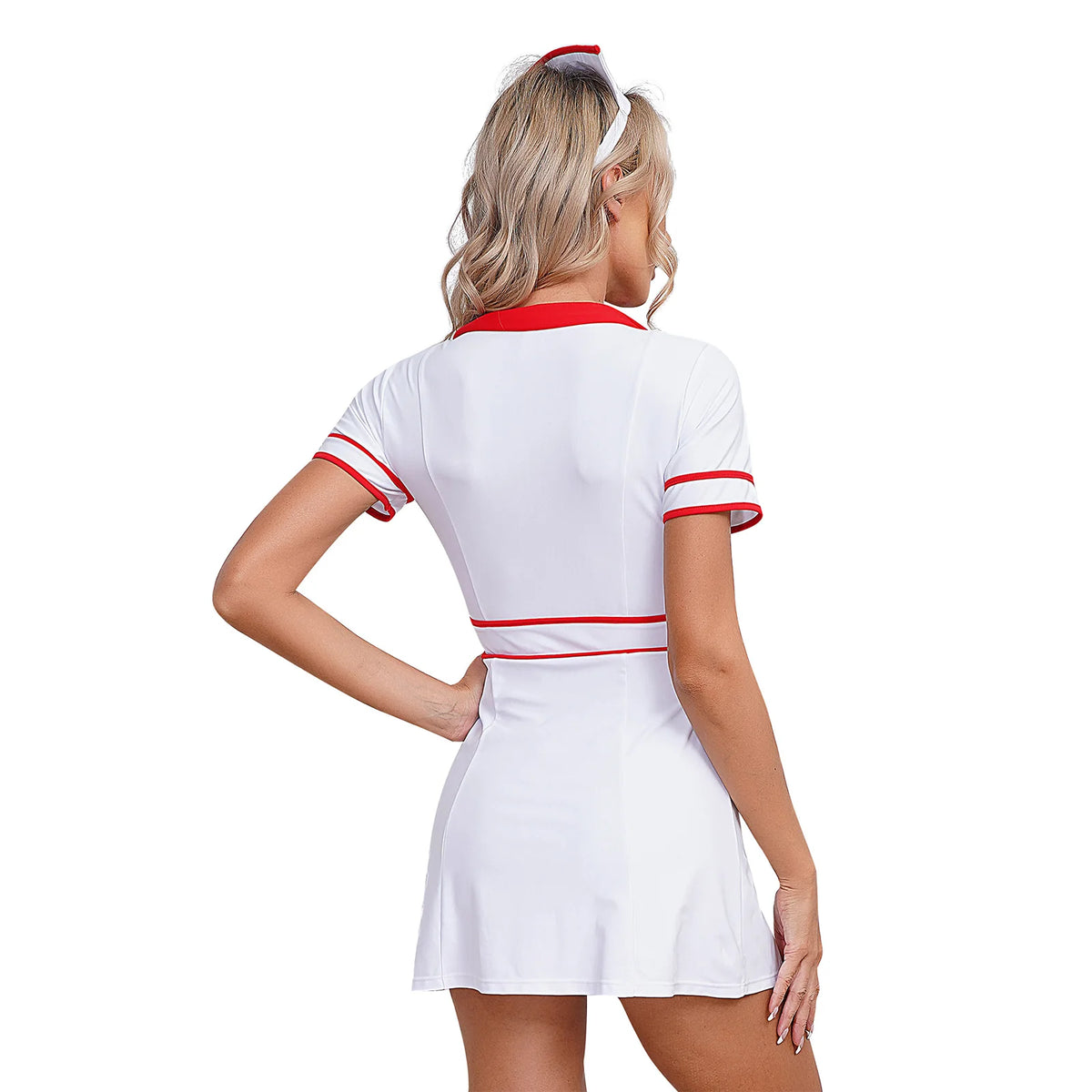 Womens Nurse Uniform Halloween Doctor Maid Cosplay Outfit Nurse