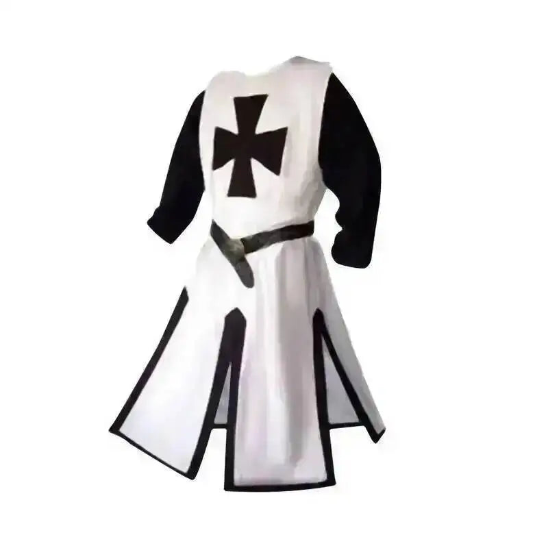 Medieval S-4xl Crusader Mens Knights Templar Tunic Cosplay Costumes