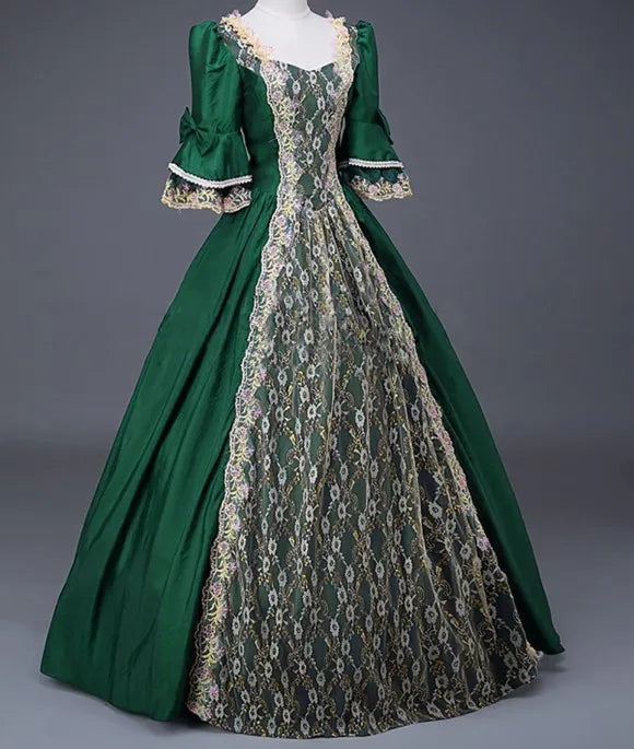 Medieval Ball Dress For Women Renaissance Victorian Champagne