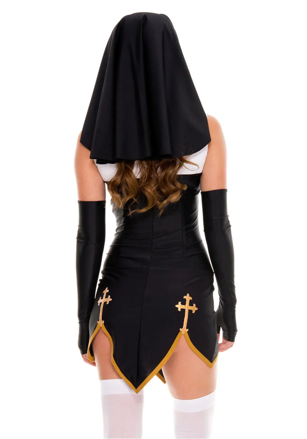 Women's Sexy Nun Cosplay Costume Carnival Halloween Fantasia Fancy