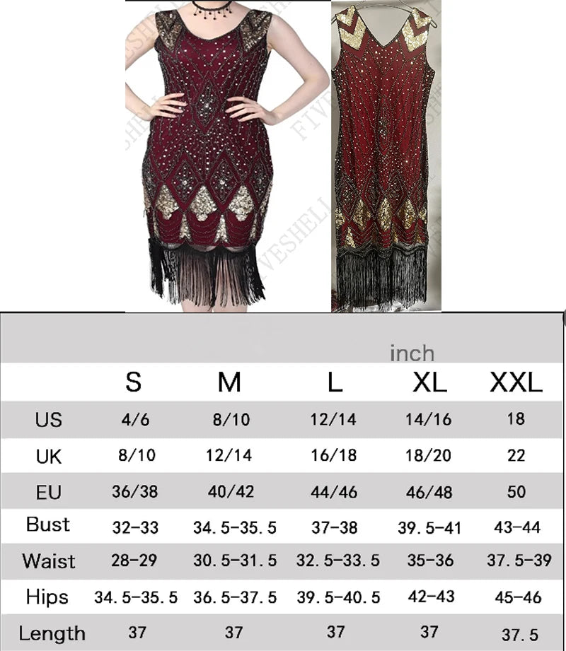 1920s Flapper Dress Great Gatsby Dress O-neck Cap Sleeve Sequin