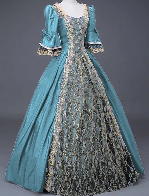 Medieval Ball Dress For Women Renaissance Victorian Champagne