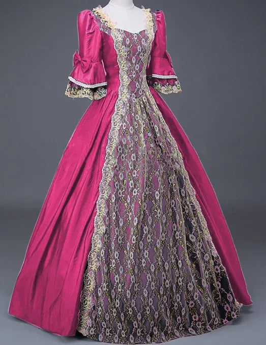 Medieval Ball Dress For Women Renaissance Victorian Champagne