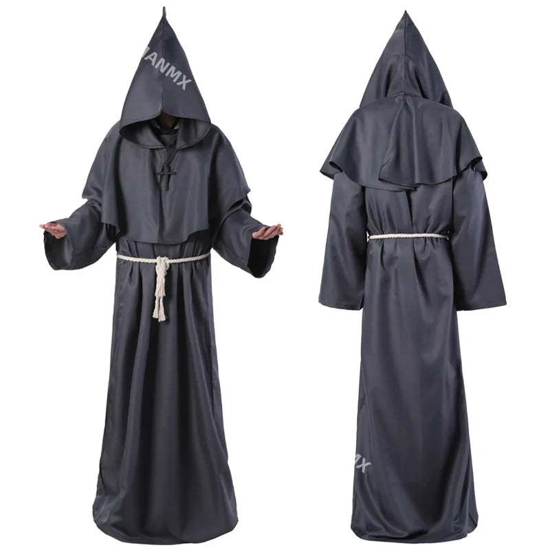 Halloween Men Medieval Monk Robes Monk Costumes Wizard Costumes