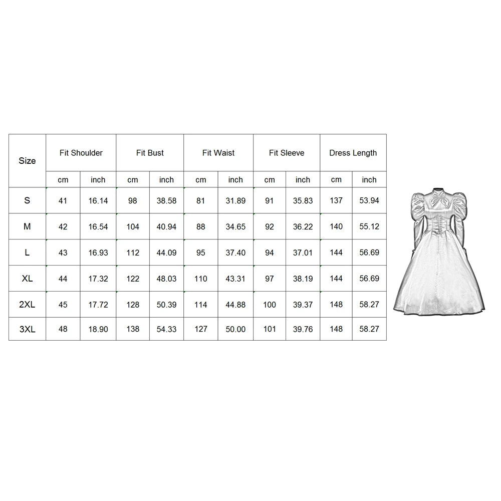 Women Gothic Victorian Dress Renaissance Ball Gown Vampire Rococo