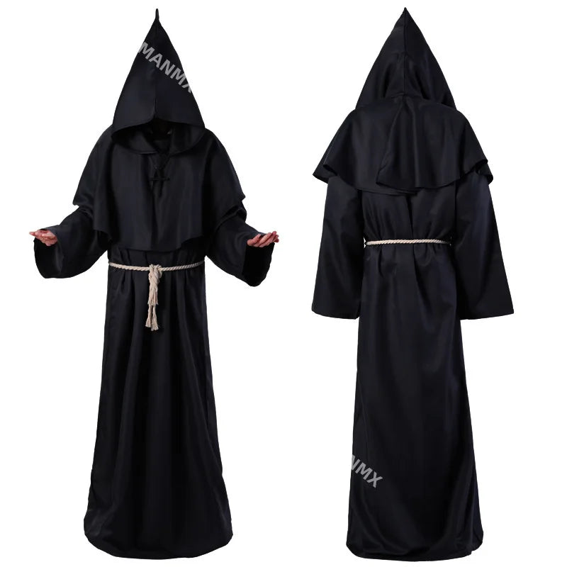 Halloween Men Medieval Monk Robes Monk Costumes Wizard Costumes