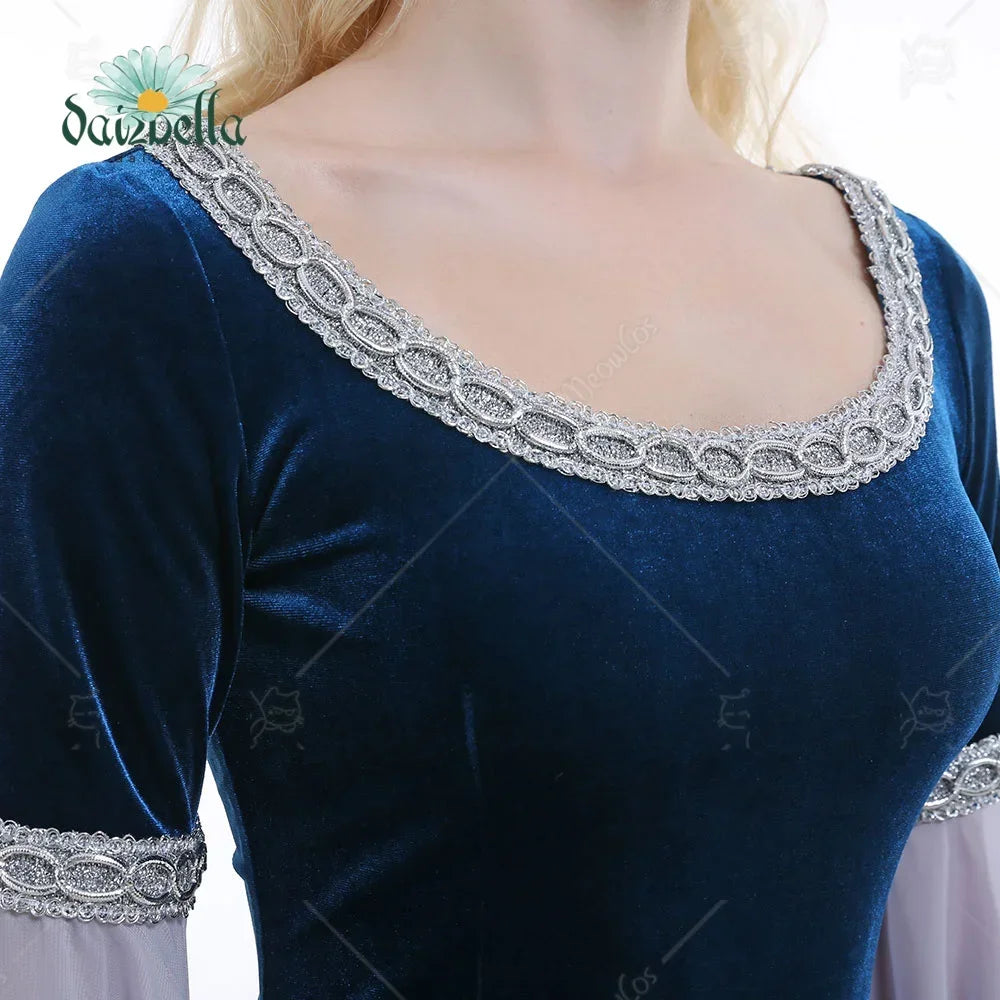 Halloween Medieval Cosplay Costume Handmade Historical Dress Retro