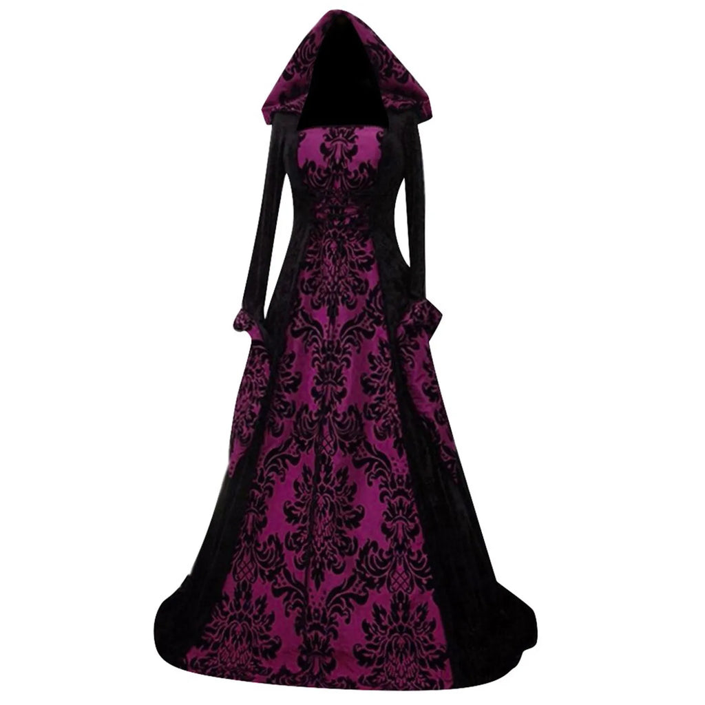 Costume Wicca Witch Medieval Dress Women Adult Plus Size Scary