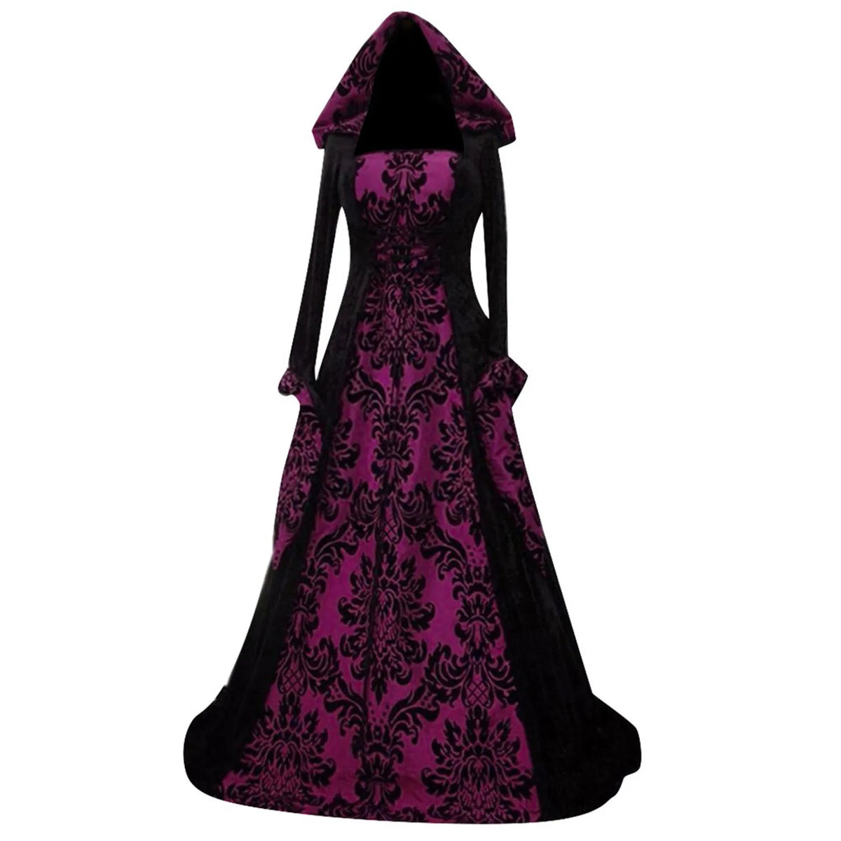 Costume Wicca Witch Medieval Dress Women Adult Plus Size Scary
