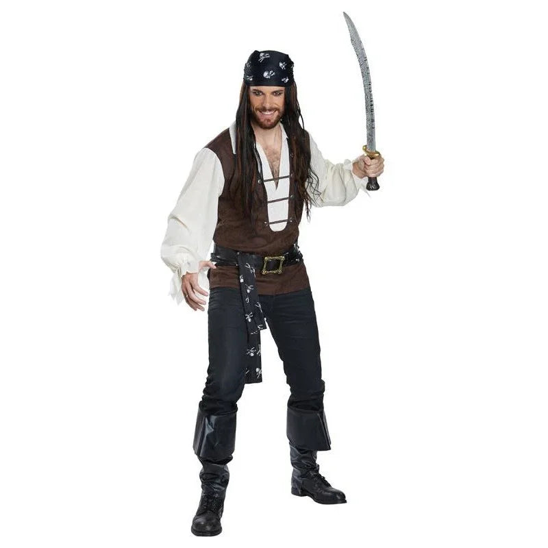 Halloween Men Cosplay Pirate Costumes Carnival Pirate Stage