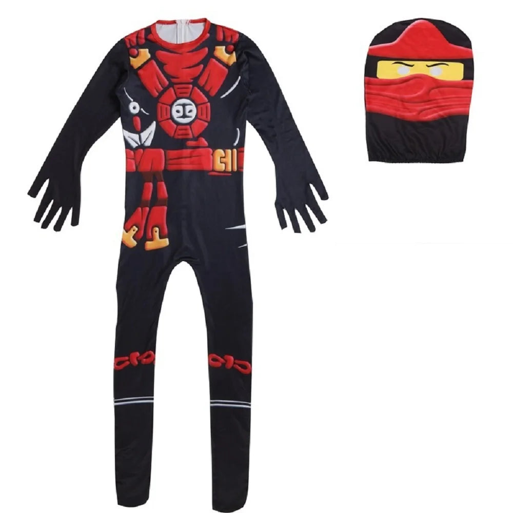Ninja Cosplay Costume Jumpsuit Set Halloween Christmas Advanced
