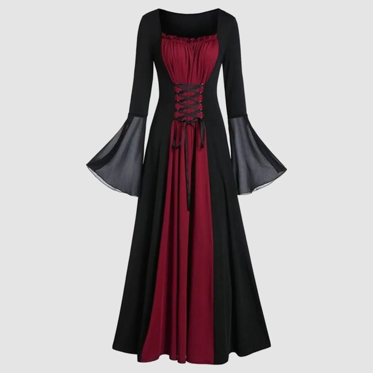 Halloween Medieval Renaissance Vampire Dress For Women Vintage