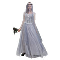 Women Halloween Dead Bride Costume Ghost Dead Bride Corset Dress