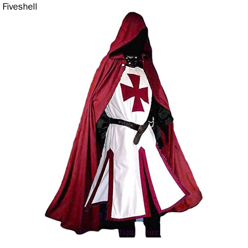 Mens Medieval Crusader Knights Templar Tunic Costumes Renaissance