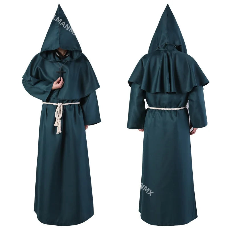 Halloween Men Medieval Monk Robes Monk Costumes Wizard Costumes