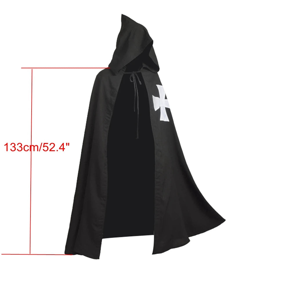 Medieval Tunic Costume Men Halloween Viking Cosplay Robe Knights