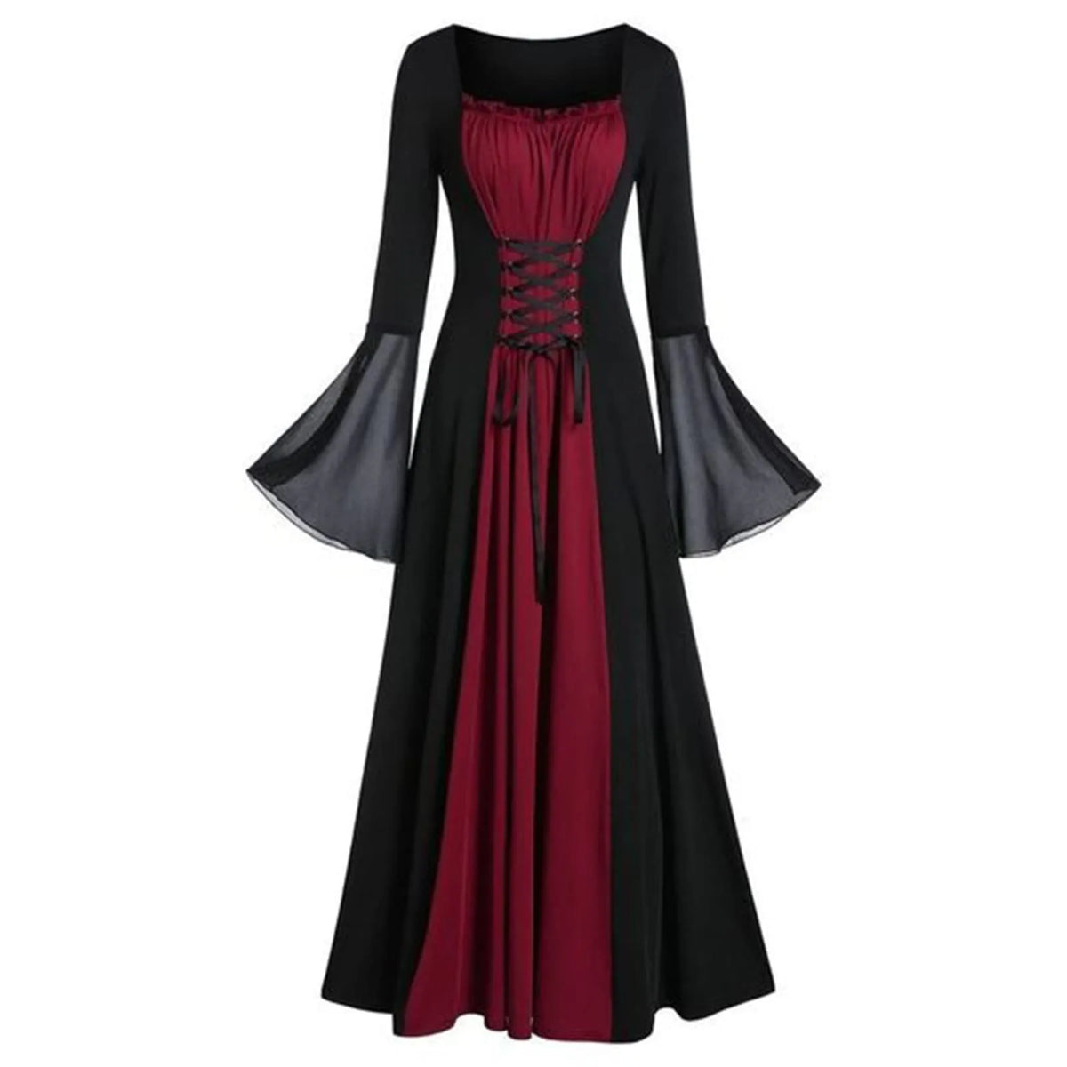 Halloween Medieval Renaissance Vampire Dress For Women Vintage