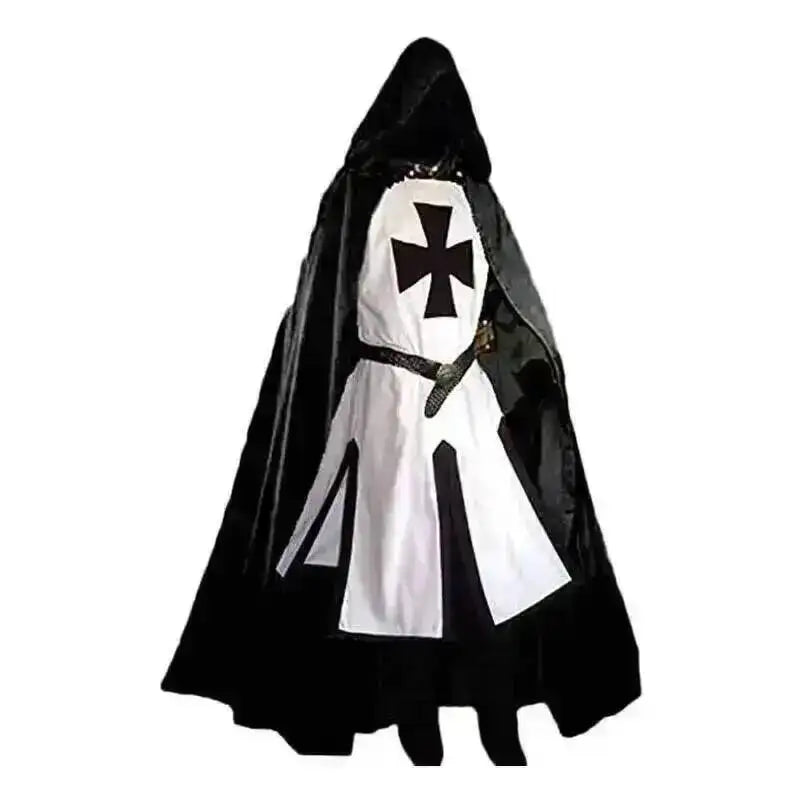 Medieval S-4xl Crusader Mens Knights Templar Tunic Cosplay Costumes